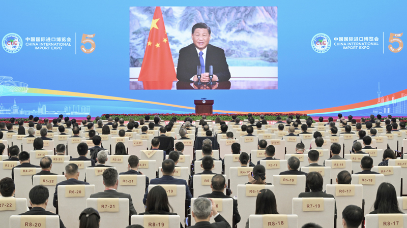 习近平在第五届中国国际进口博览会开幕式发表致辞「相关图片」
