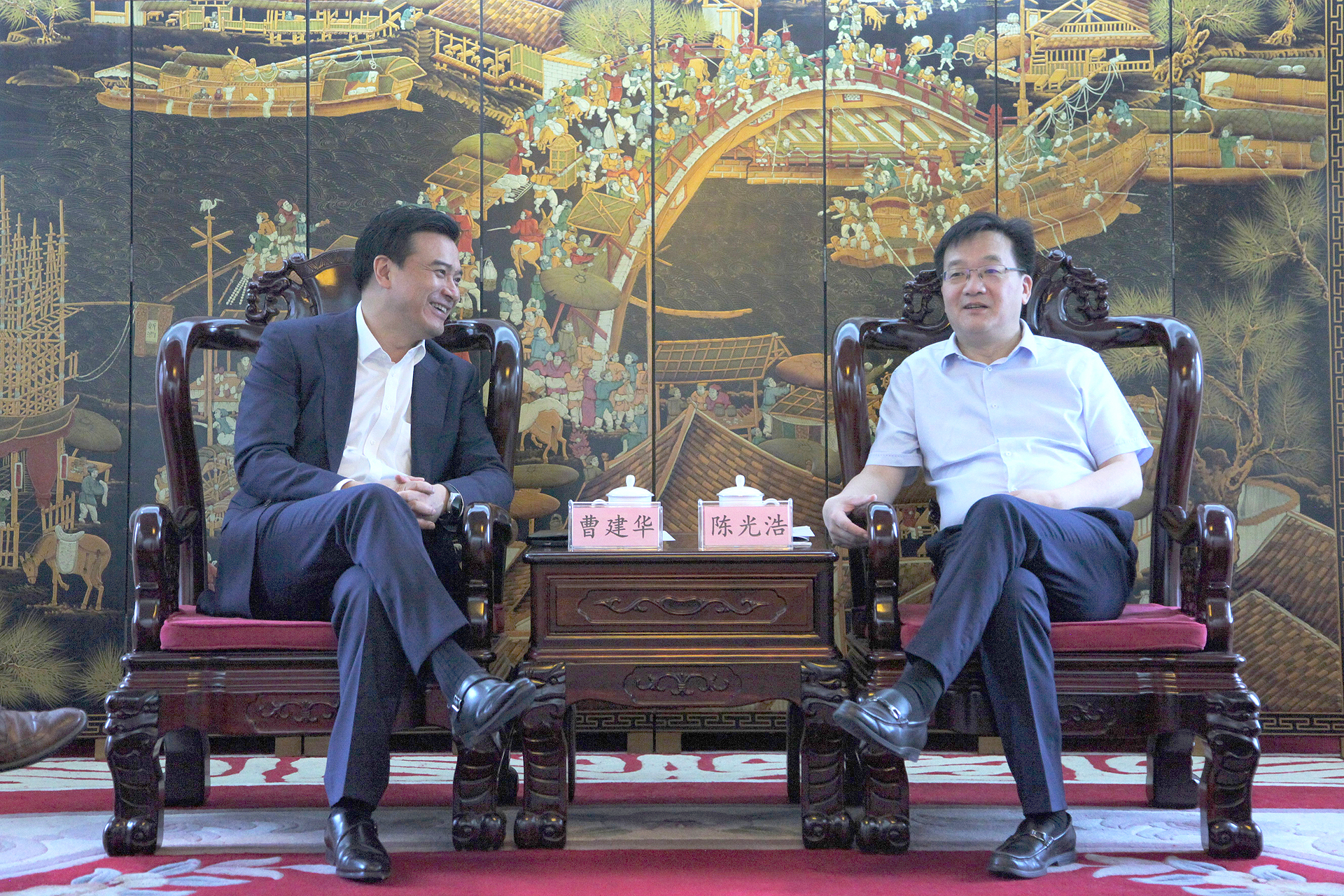 陈光浩局长会见正大集团地产企业中国区首席执行官曹建华一行 - 四川